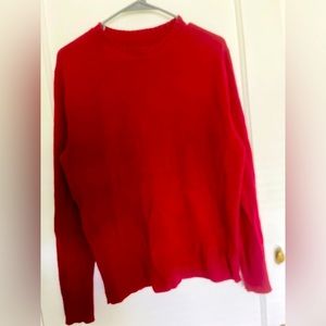 Red plain sweater Size Medium